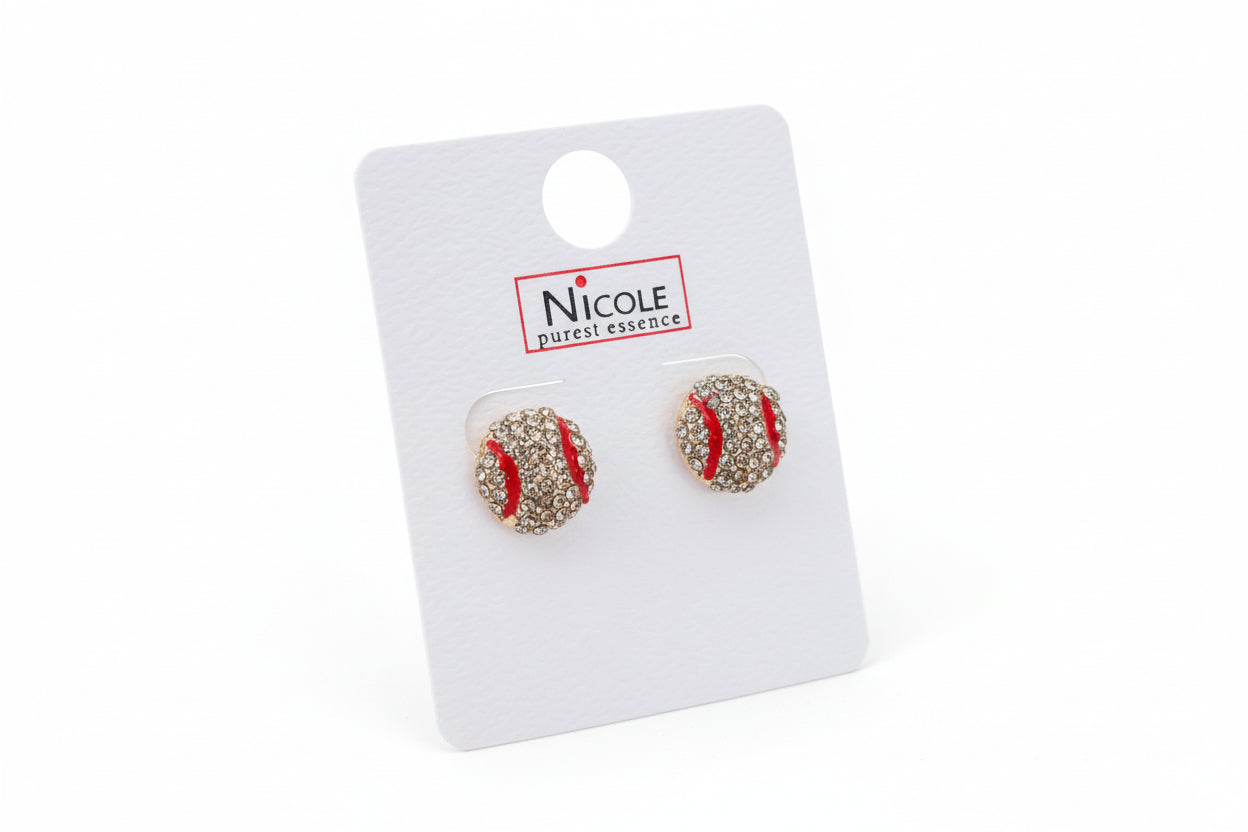 Baseball Stud Earrings