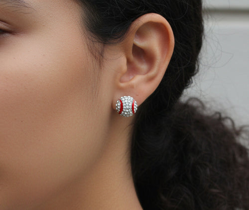 Baseball Stud Earrings