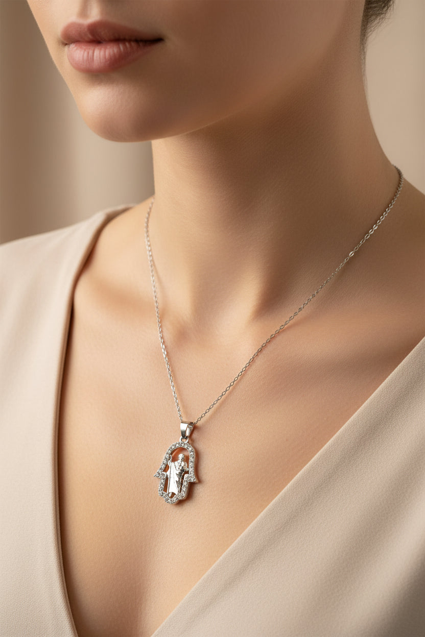 St. Jude Hamsa Hand Necklace