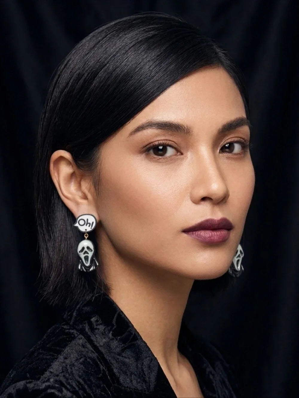 Ghost Face Earrings