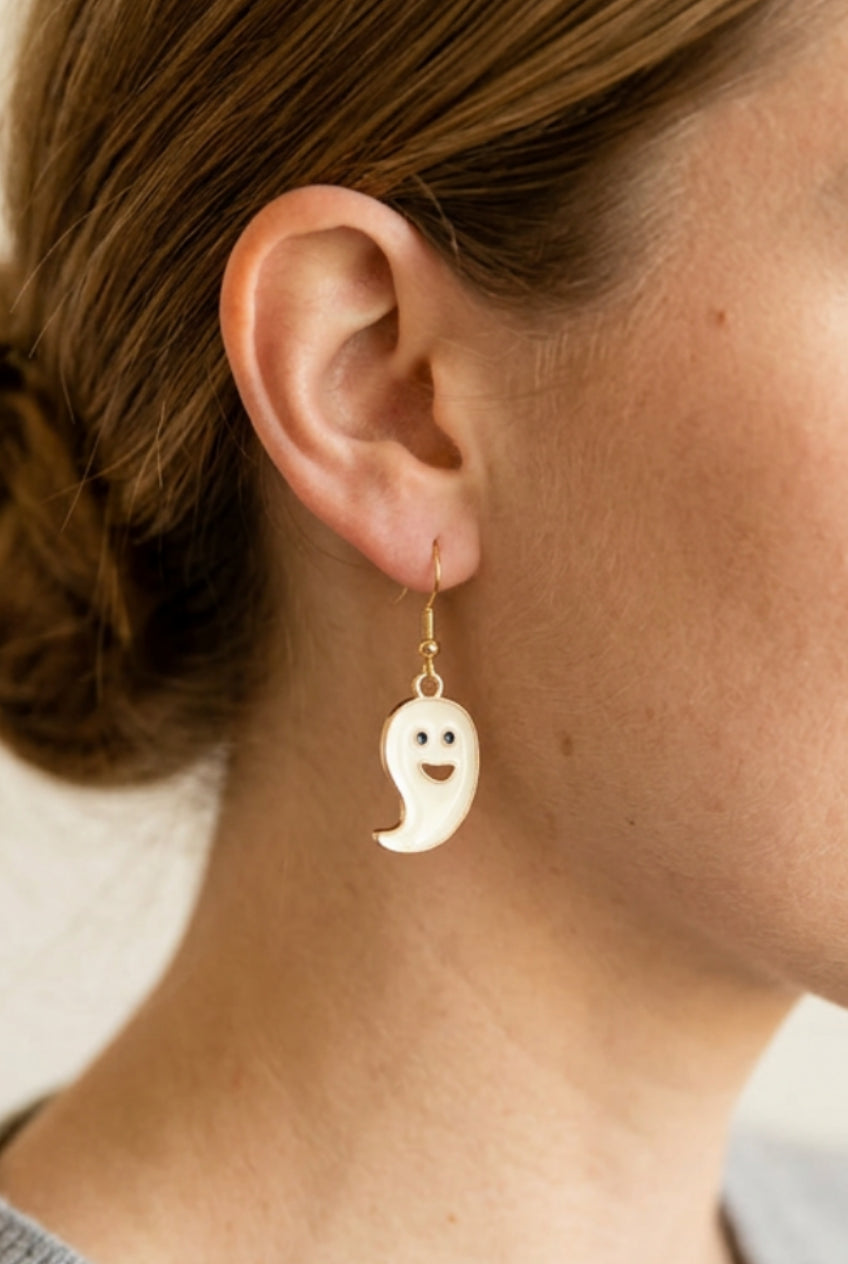 Smiling Ghost Earrings