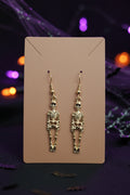 Gold Skeleton Dangle Earrings