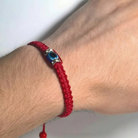Red Braided Evil Eye Bracelet