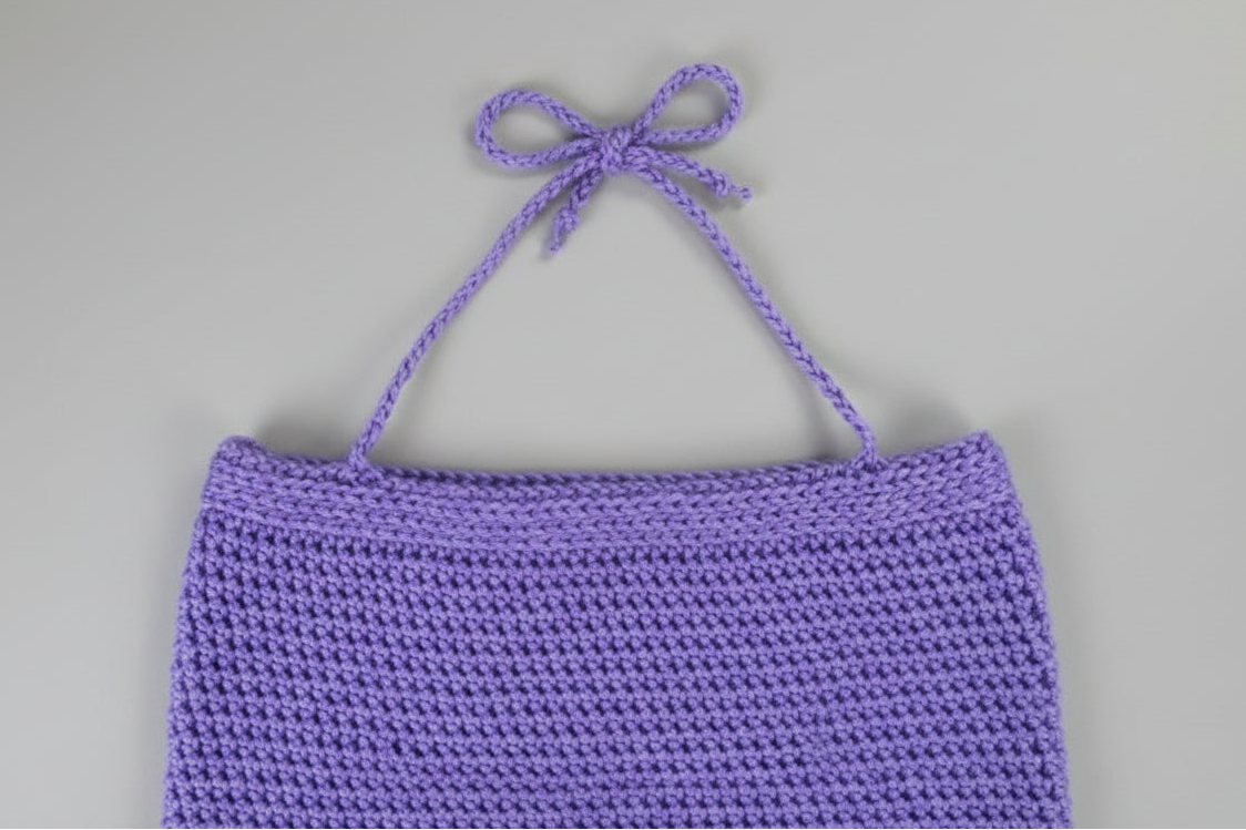 Lavendar Crochet Baby Romper