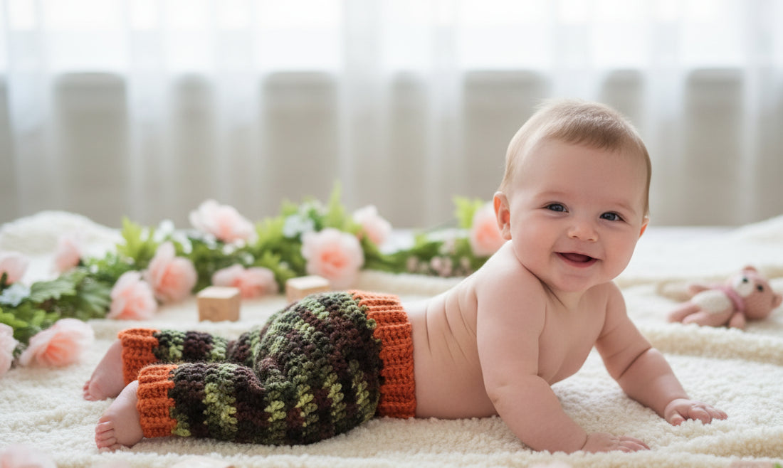 Crochet Baby Camo Pants