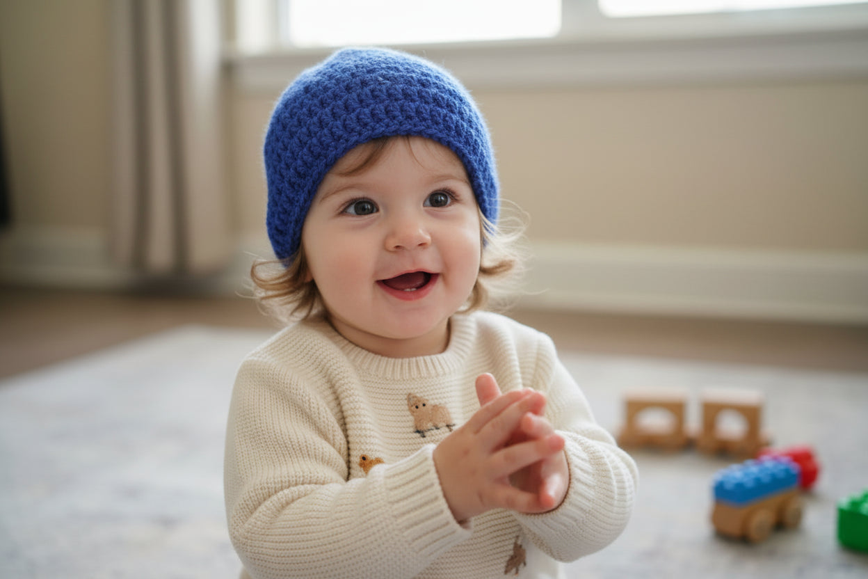 Slouchy Toddler Crochet Beanie