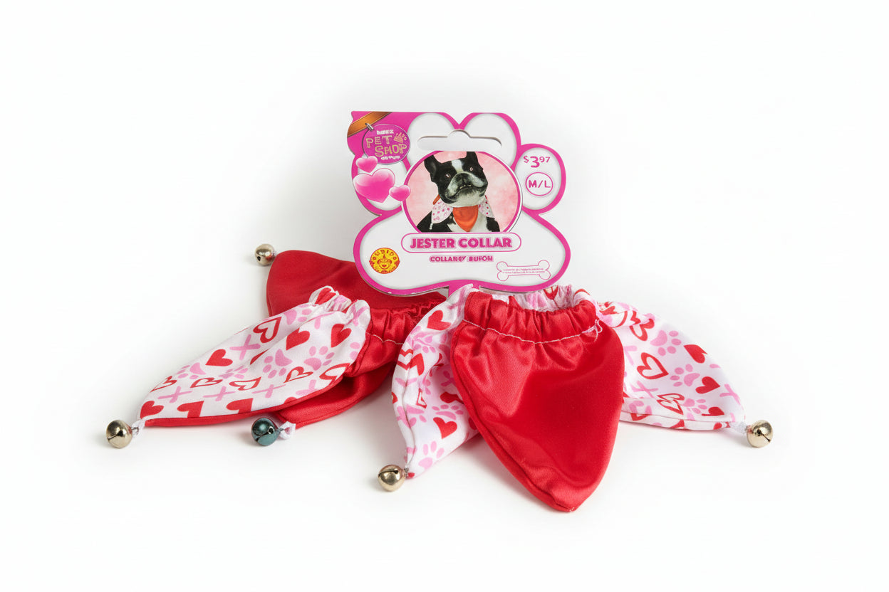 Heart Dog Collar with Bells