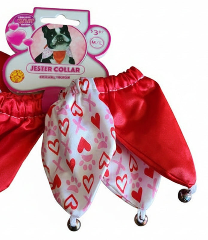 Heart Dog Collar with Bells