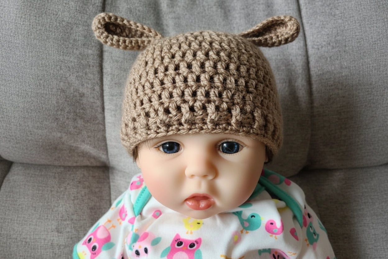 Crochet Deer Beanie