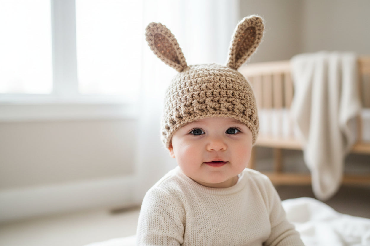 Crochet Deer Beanie