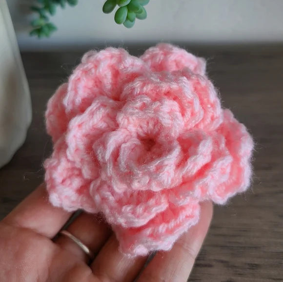 Crochet Flower For Dog Collar