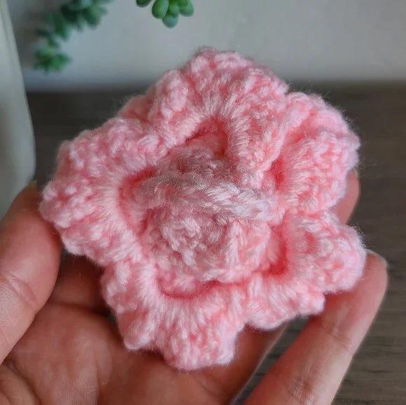 Crochet Flower For Dog Collar