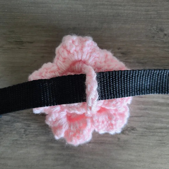 Crochet Flower For Dog Collar
