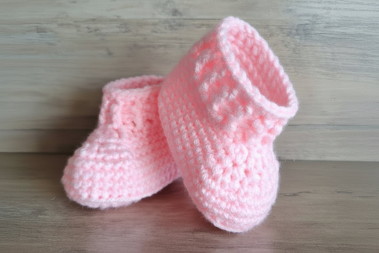 Pink Baby Booties