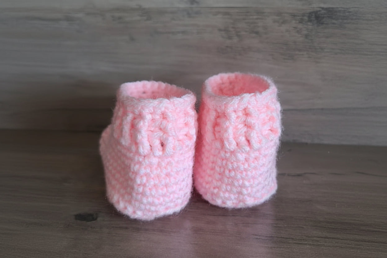 Pink Baby Booties