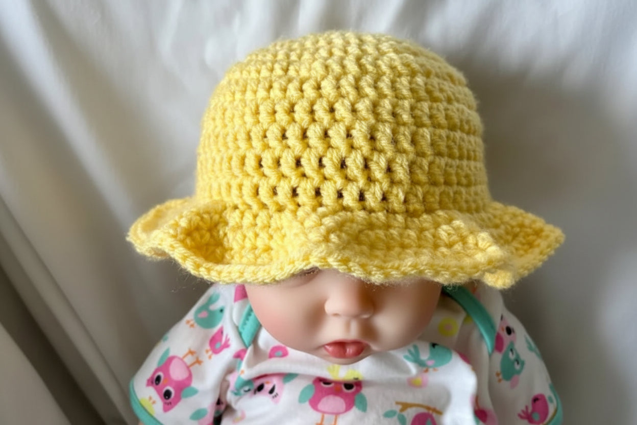 Yellow Baby Sun Hat