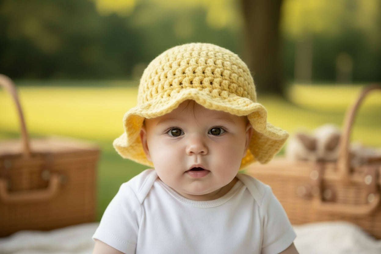 Yellow Baby Sun Hat