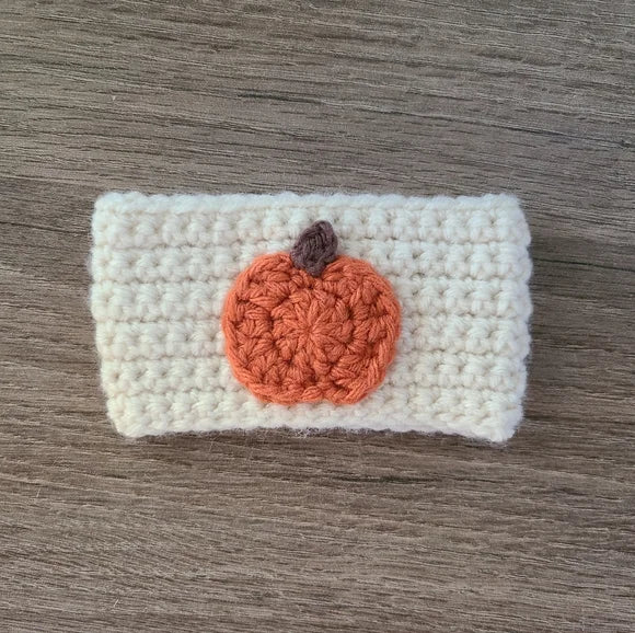 Pumpkin Coffee Cup Cozy and Coaster Set