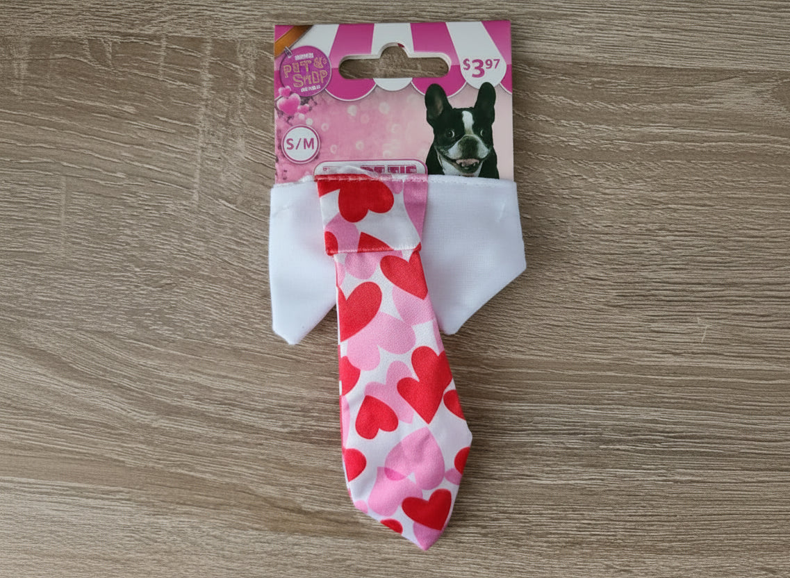 Valentine's Day Dog Tie