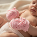 Pink Baby Scratch Mittens