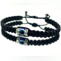 Black Braided Evil Eye Bracelet
