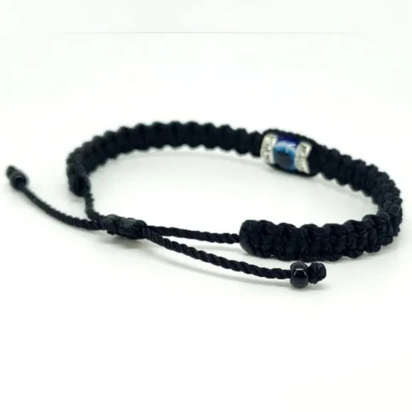 Black Braided Evil Eye Bracelet