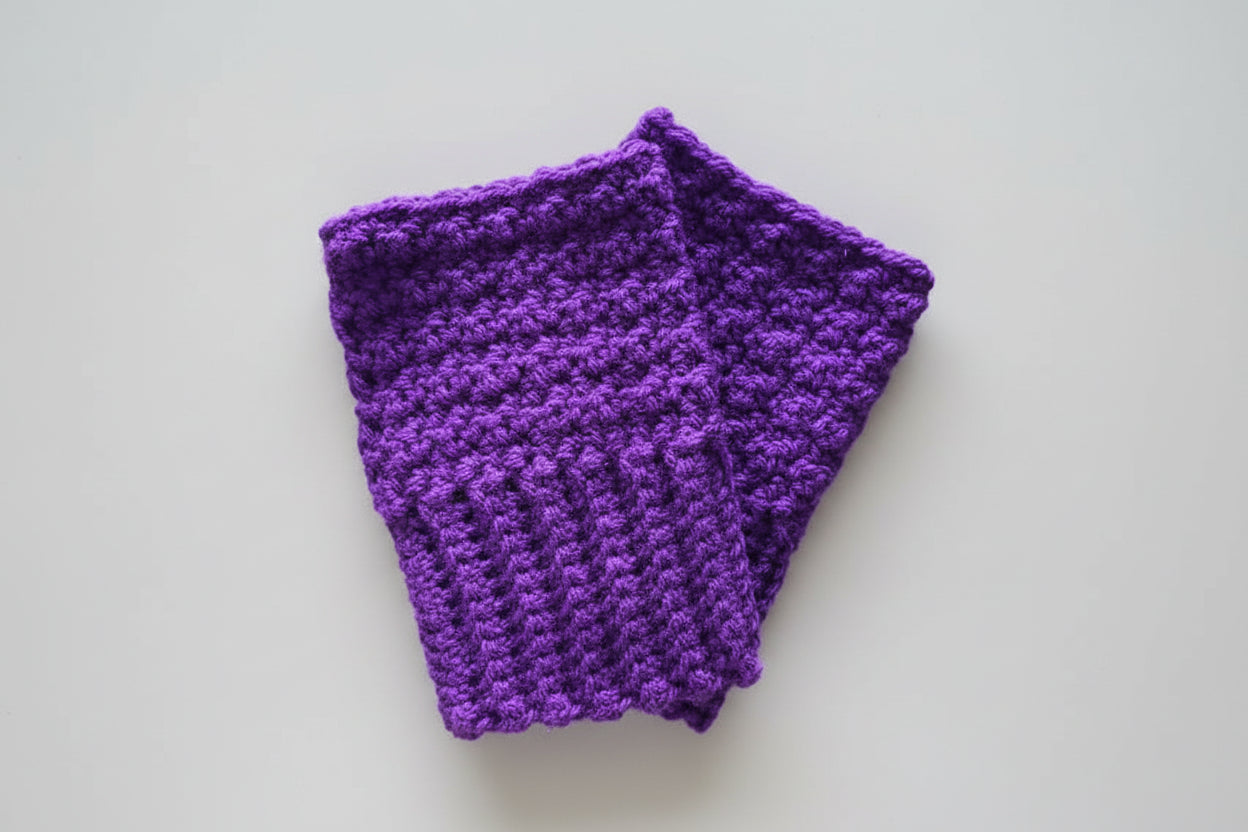 Purple Fingerless Gloves
