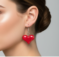 Red Heart Earrings