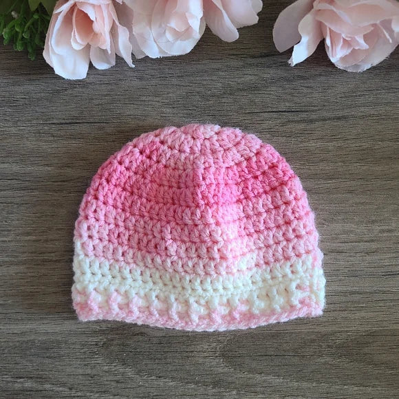Pink Ombre Baby Beanie