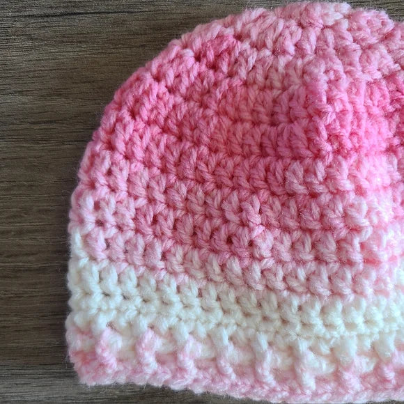 Pink Ombre Baby Beanie