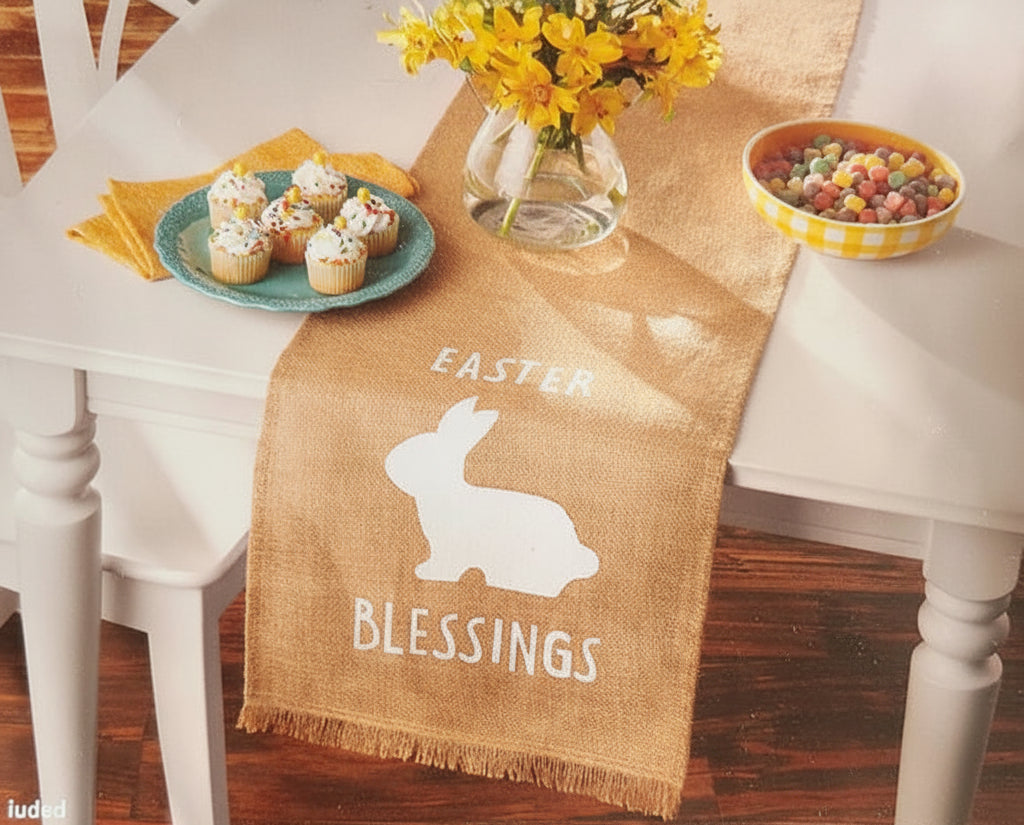 Jute Easter Table Runner