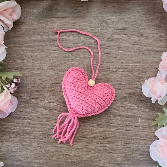 Rear View Mirror Heart Ornament