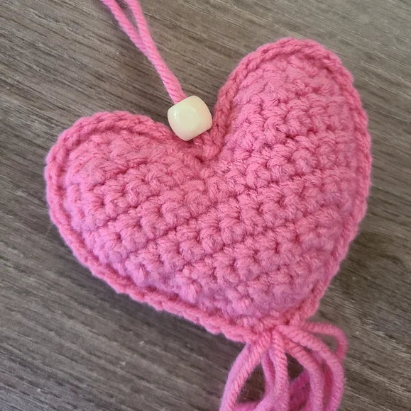 Rear View Mirror Heart Ornament