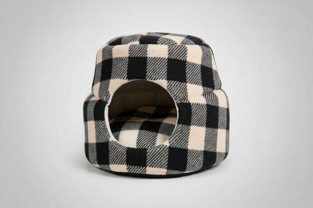 Checkered 2 in 1 Pet Bed
