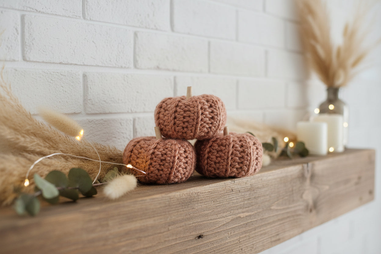 Little Handmade Rustic Pumpkins