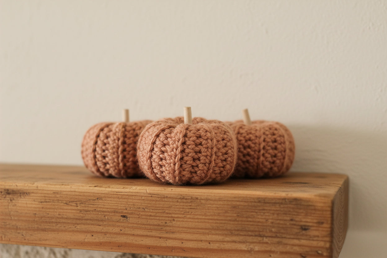 Little Handmade Rustic Pumpkins
