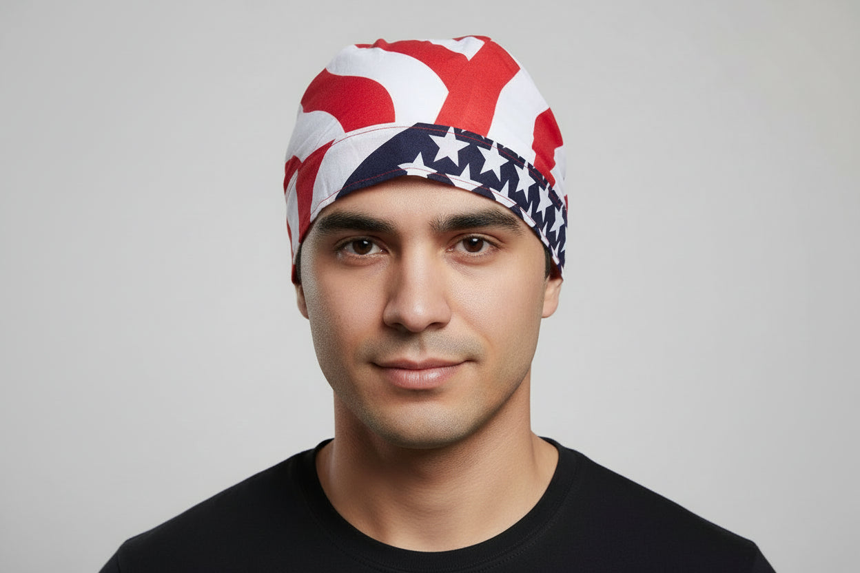 American Flag Bandana Cap