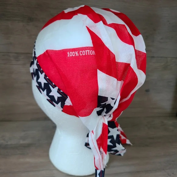 American Flag Bandana Cap
