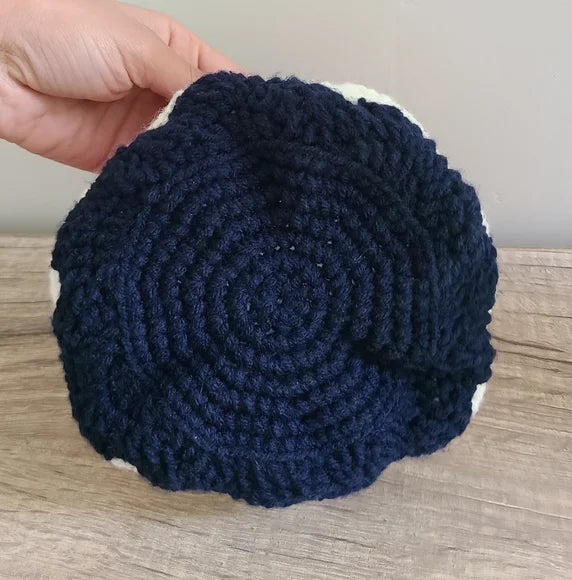 Red, White, and Blue Crochet Plant Holder Or Basket