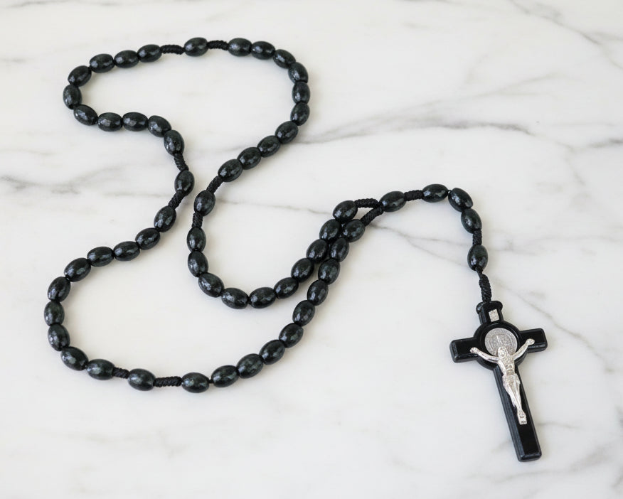 Catholic Rosary with Detailed Crucifix