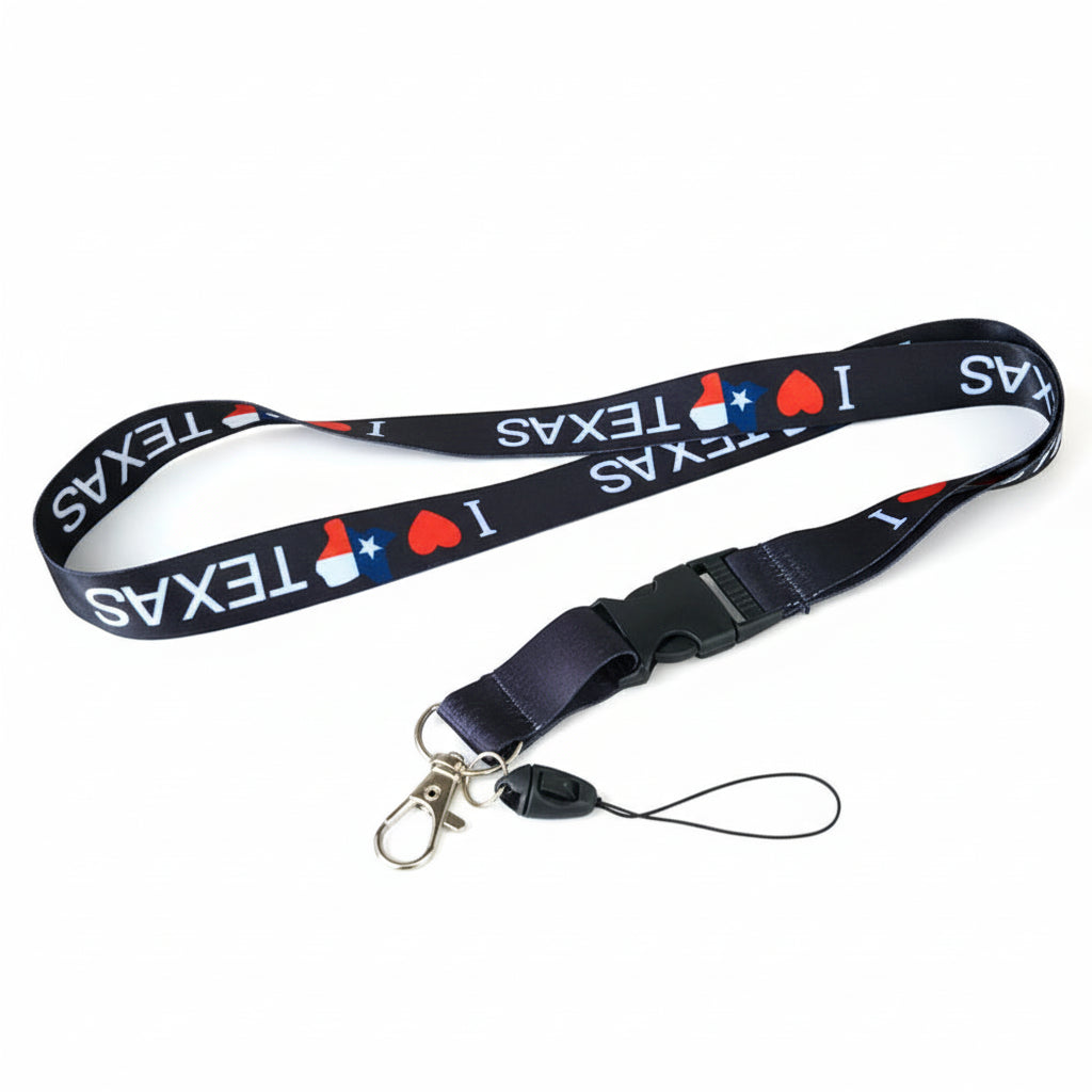 I Love Texas Lanyard