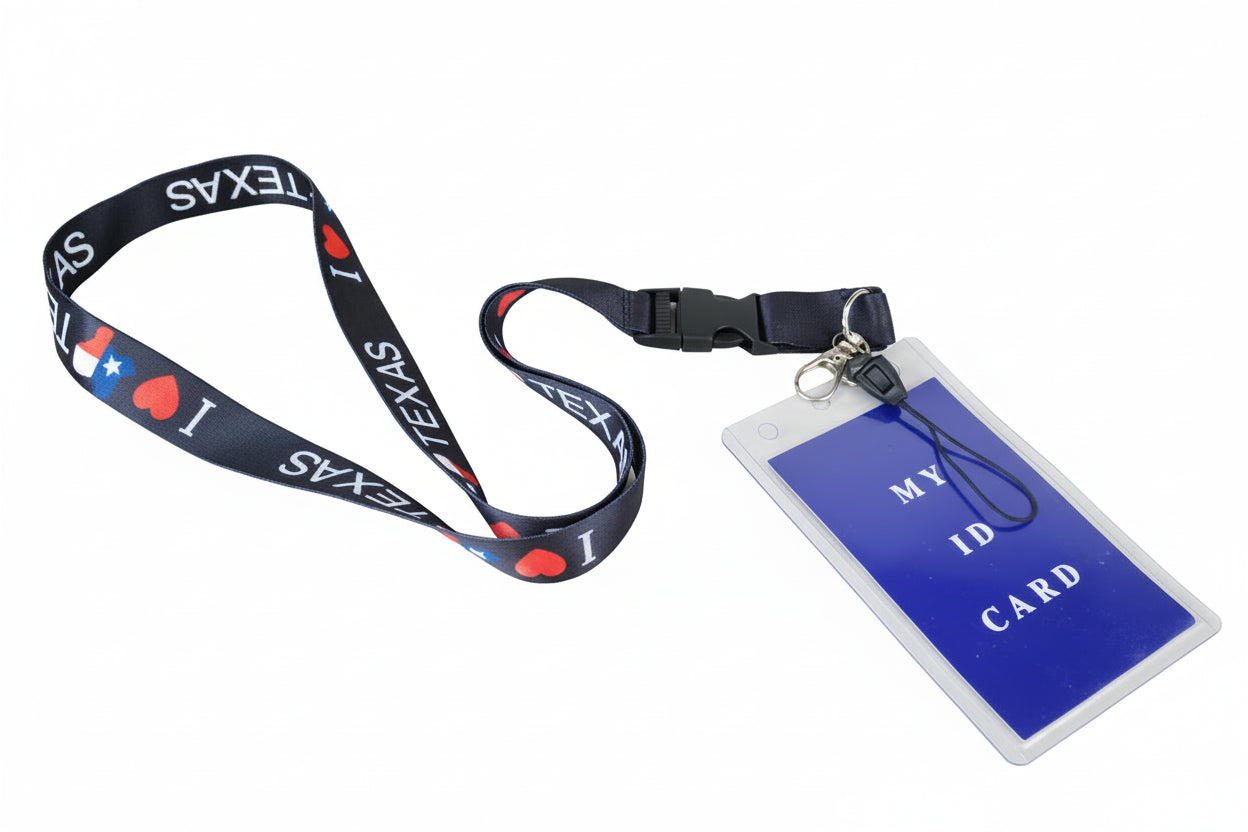 I Love Texas Lanyard