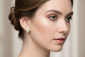 Gold Tone Hamsa Hand Earrings