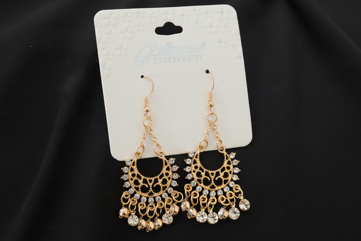 Gold Tone Chandelier Earrings
