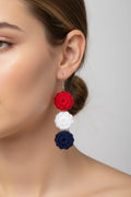 Independence Day Crochet Earrings