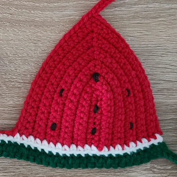 Crochet Watermelon Bralette