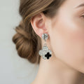 Silver Clover Earrings
