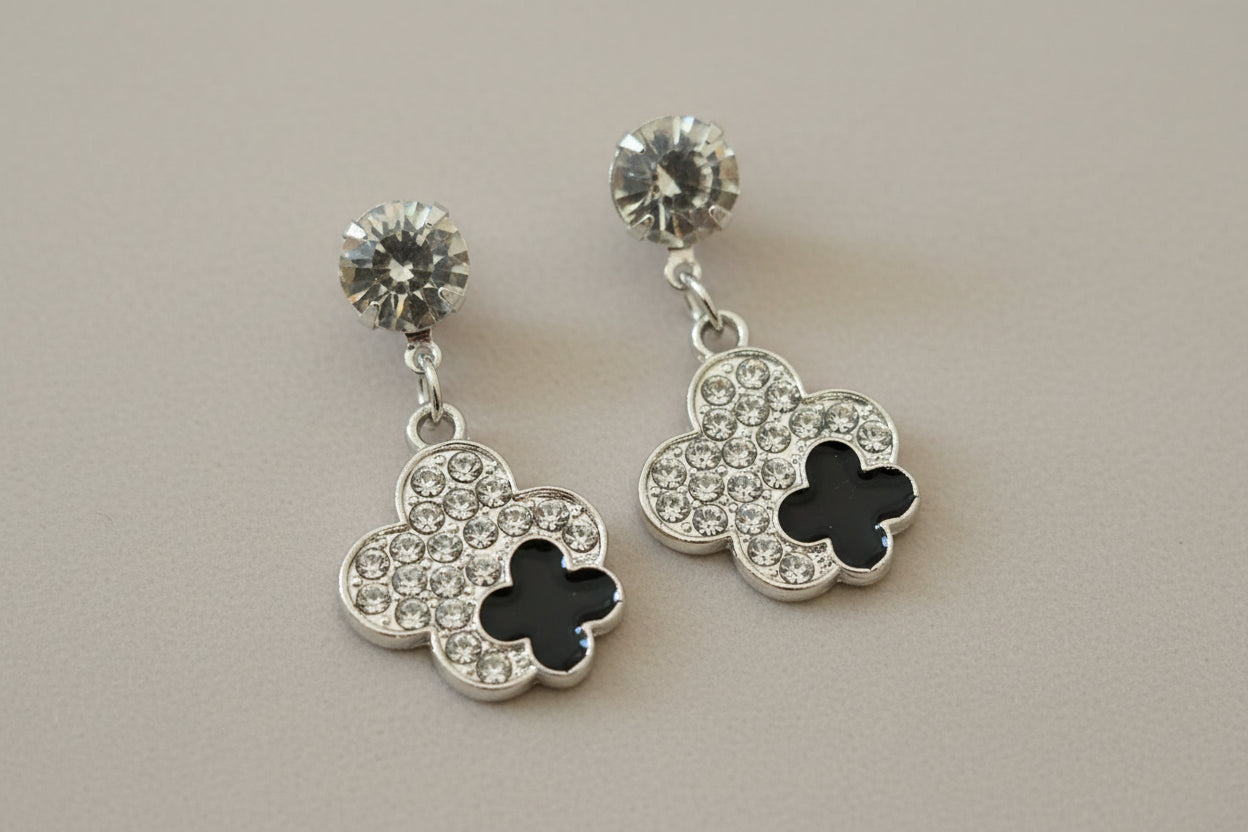 Silver Clover Earrings