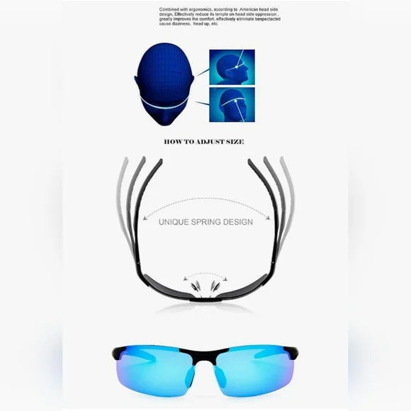 Men's Sports Polarized UV Sunglasses