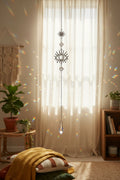 Crystal Hanging Pendant Evil Eye Decorative Sun Catcher Faceted Prism Ornament